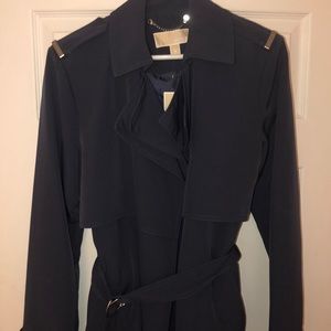 Michael Kors Dark Chambray Coat